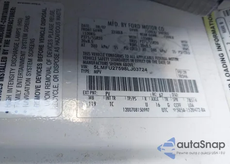 2008 Lincoln Navigator from USA, damaged, VIN 5LMFU27598LJ03724